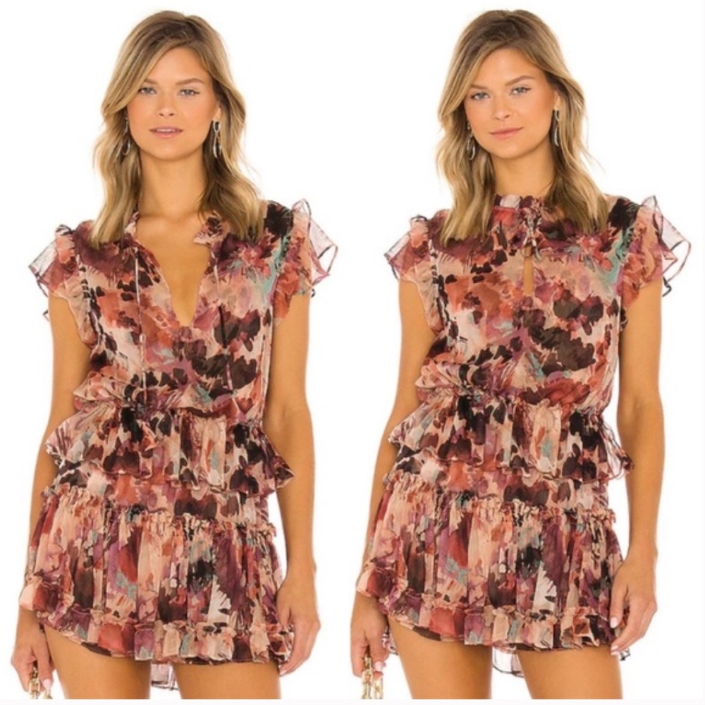 EUC Misa Los Angeles Lilian Dress in Floradream